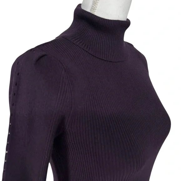 PHILOSOPHY / Deep Purple Turtleneck / Small - Picture 8 of 11